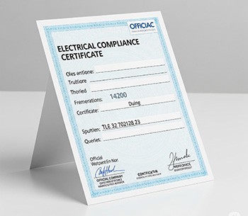 electrical safety certificate